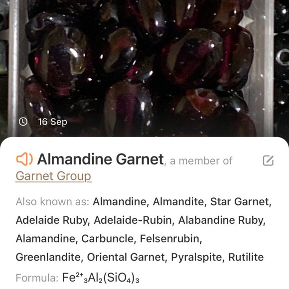 Genuine Garnet Short Necklace, Natural Gemstone w/ Cat on the Moon Pendant - Picture 14 of 15